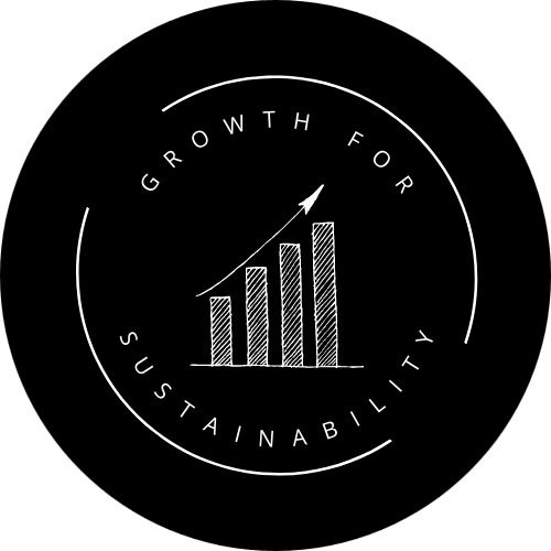 Growth for sustainability icon
