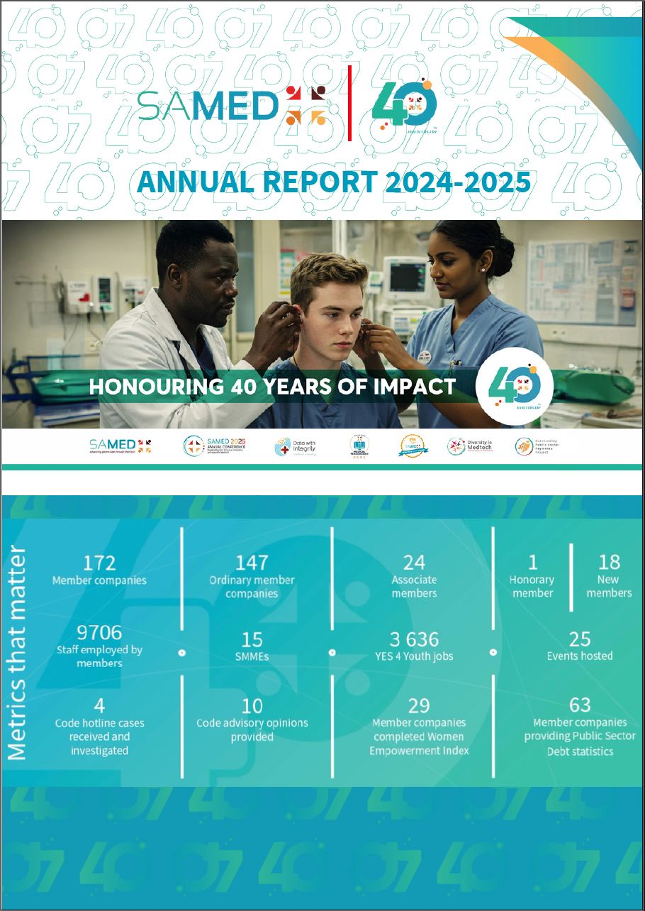 SAMED Annual Report Cover Image